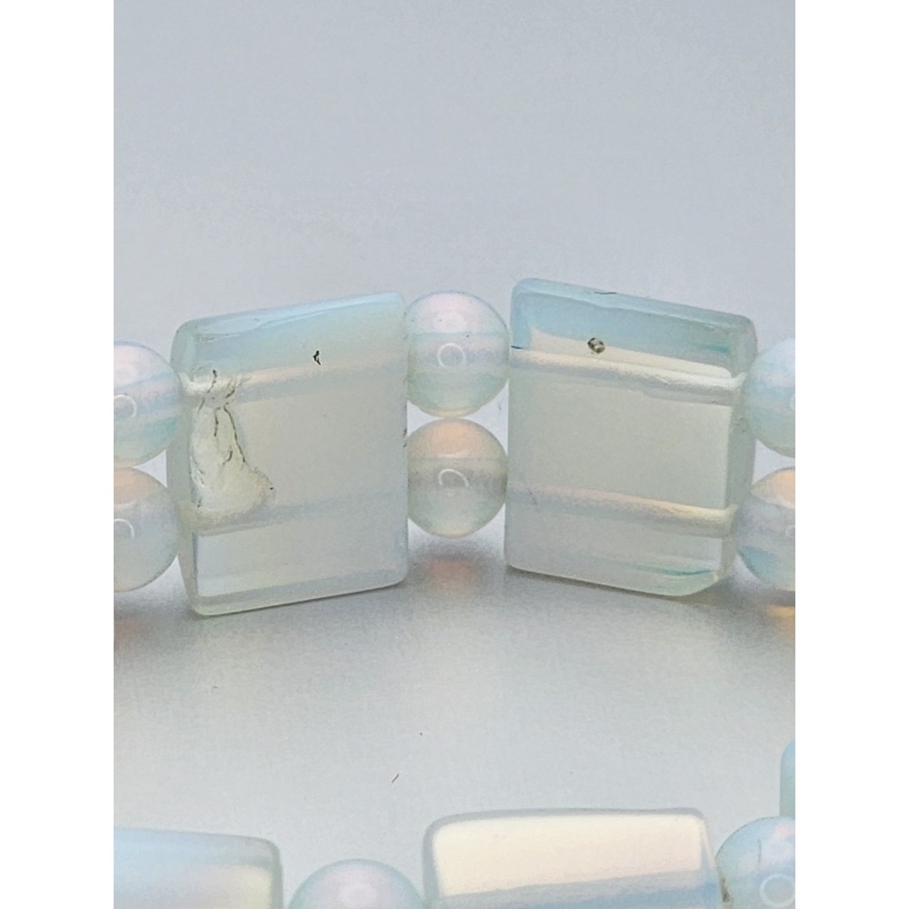 Gorgeous! Vintage Blue‎ Moonstone Beaded Stretchy Bracelet FREE $HIPPING!! - Picture 8 of 11